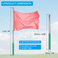 thumbnail image 2 of Unique Bargains 4 Feet Telescopic Handheld Flagpoles, Extendable Portable Guide Flag Pole with 2 Clips, Green 4 Pack, 2 of 7