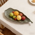 thumbnail image 2 of Ceramic Long Platter – Creative Oblong Serving Tray For Pastries Breakfast & Desserts Elegant Tableware For Home & Entertaining, Glazed Classic Serveware for Entertaining, Holidays, or Home Decor, 2 of 4