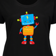 thumbnail image 4 of Inktastic Cute Robot, Colorful Robot, Funny Robot, Robotics Women's Plus Size T-Shirt, 4 of 5