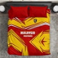 thumbnail image 2 of Malaysia Football Bedding Set with Roaring Tiger and Red Yellow National Colors, 2 of 7
