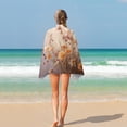 thumbnail image 4 of Watercolor Wildflowers Beach Towel, Microfiber Beach TowelsAbsorbent, Compact, Beach Blanket, Lightweight Towel for The Swimming, 4 of 7