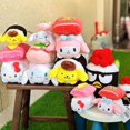 thumbnail image 2 of Sanrio-muñeco de peluche de Hello Kitty Pom Purin Bad Badtz Maru, muñeco de Sushi, juguete de peluche suave y esponjoso Kawaii, llavero colgante, 2 of 4