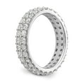 thumbnail image 4 of 14K White Gold Ring Band Eternity Diamond, Lab Grown Round, Size 6, 4 of 6