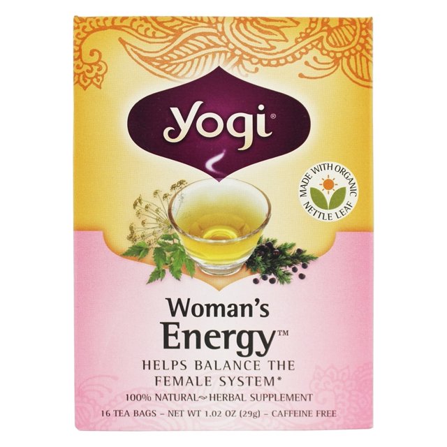 Yogi Tea Woman's Energy Tea with Organic Nettle Leaf 16 Tea Bags