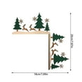 thumbnail image 3 of Binwennn Christmas Metal Crafts Door Corner & Lintel . Styles: Xmas Tree & Reindeer Wall Decal for Textu Wall Small 3d Letters Stickers Easy Removable Wall Stickers Board Stickers for Wall Classroom, 3 of 4