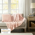 thumbnail image 3 of Madison Park Blush Throw Blanket, Cozy Soft Throw for Bed, Sofa, Couch, Long Faux Fur Blanket for All Seasons, Christmas Gifts for Women, Men, 50x60", 3 of 6