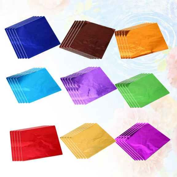 RUNROTOO 900Pcs Valentine's Day Wax Paper for Chocolate Packaging Mixed Color Design 8x8x0.1in