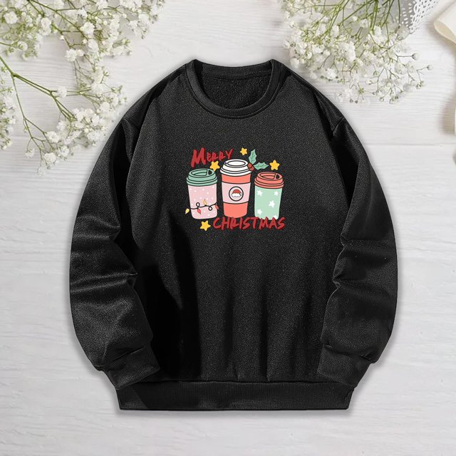 Sudadera de moda con cuello redondo, jersey estampado, jersey suave de moda para otoño, Tops, jersey informal para el hogar, senderismo, viajes y M