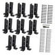 thumbnail image 2 of Soporte de base de poste Soporte de soporte ajustable Soporte de poste de armadura Soporte de barandilla 16 piezas, 2 of 8