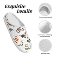 thumbnail image 5 of KLL Snake Pattern Adult Unisex Cozy Slippers,Fuzzy Slip-on Slippers TPR Sole Slippers Comfort Plush Home Footwear for Indoor & Outdoor-46/47, 5 of 7