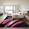 thumbnail image 3 of ODIKA 2'x3' Machine Washable Non-Slip Area Rug, Abstract Hot Pink High Traffic Rug, Pink, 1187355, 3 of 7