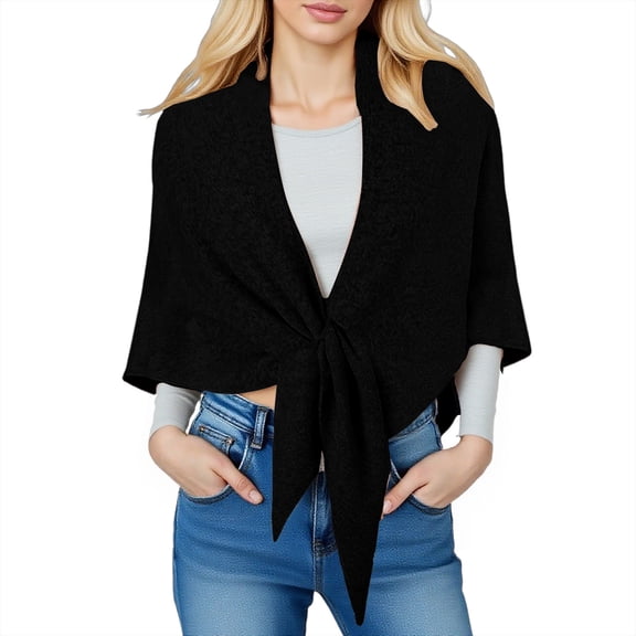 Maplenight Shawls and Wraps for Evening Dresses Scarf Soft Warm Winter Poncho Cape Fall Fashion Elegant Cardigan Sweater Pashmina