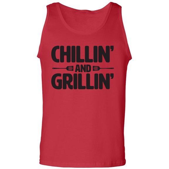 Chillin' And Grillin' Adult Tank Top