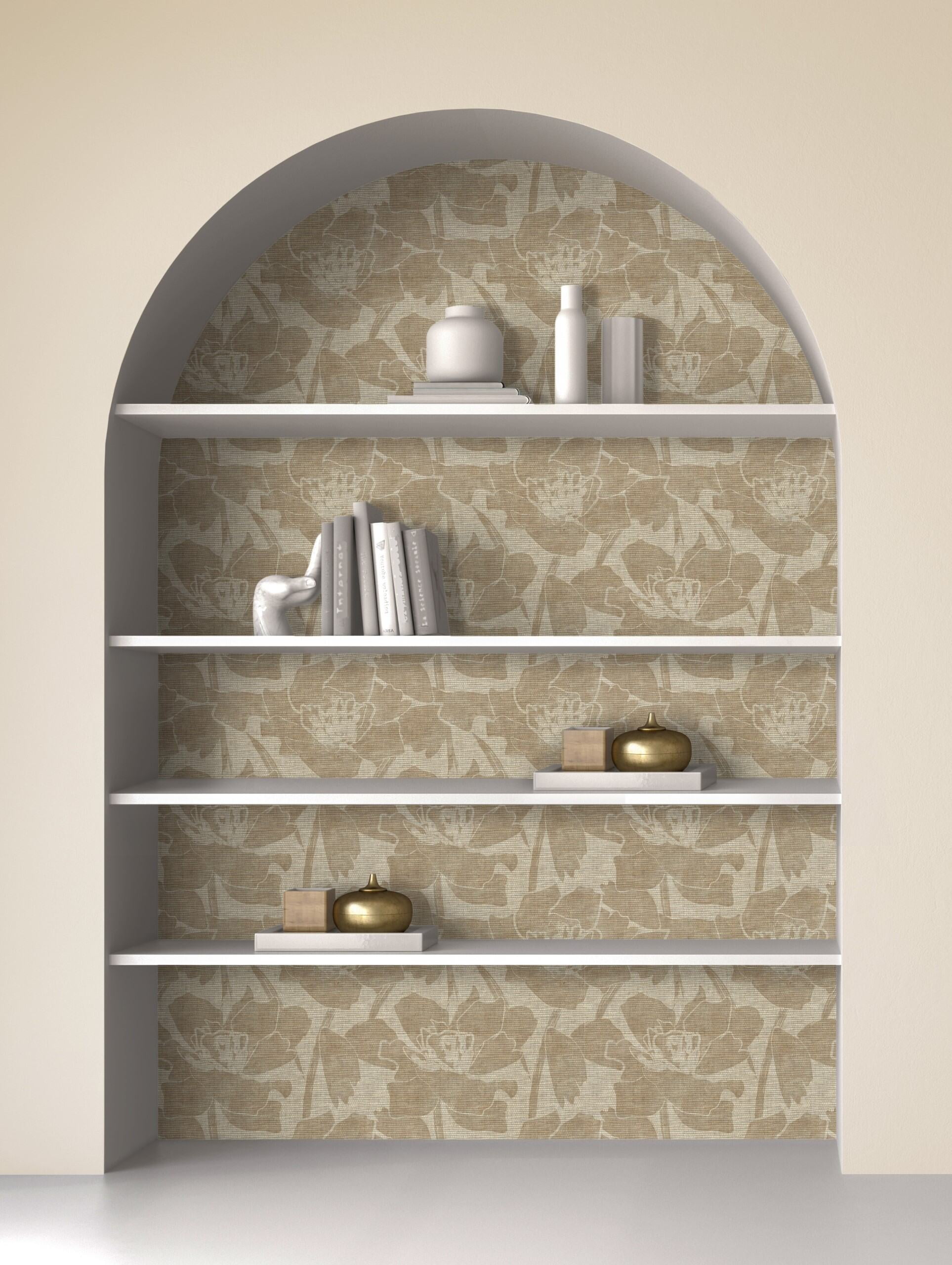 Wall Wear Golden Girls Peel and Stick Vinyl Wallpaper Roll 17.5" x 216" Removable Self Adhesive Wall Covering with Bubble Release Technology