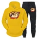 thumbnail image 3 of Conjuntos de sudaderas con capucha y gráficos de Pizza Bulldog para hombre, moda de anime, sudaderas de manga larga con perro, pantalones casuales unisex estilo Harajuku, 3 of 5