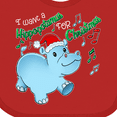 thumbnail image 4 of Inktastic I Want a Hippopotamus for Christmas Hippo in Santa Hat Boys or Girls Baby Bib, 4 of 4