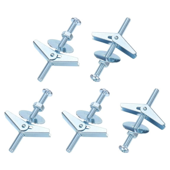 Uxcell Toggle Bolt Wing Nut Assortment Kit, 50 Sets 1/4x3 Inch Butterfly Toggles