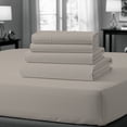 thumbnail image 1 of 100% Cotton Bed sheets, Deep Pocket, Wrinkle Resistant, Soft & Smooth Sateen 4-Piece, Full Taupe by Purity Home, 1 of 13