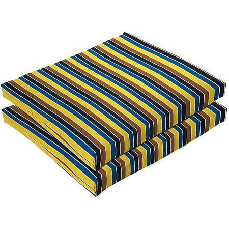 Pickett Stripe Harbor Seat Cushion 2-Pack, Yellow