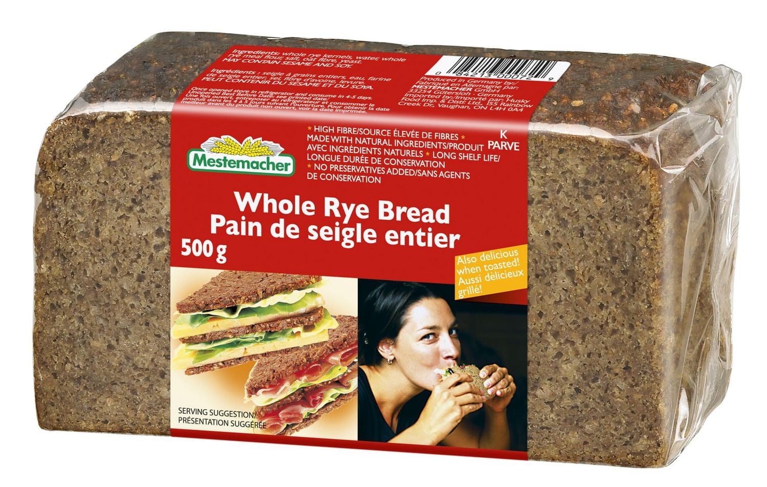 MestemacherWholeRyeBread,500g