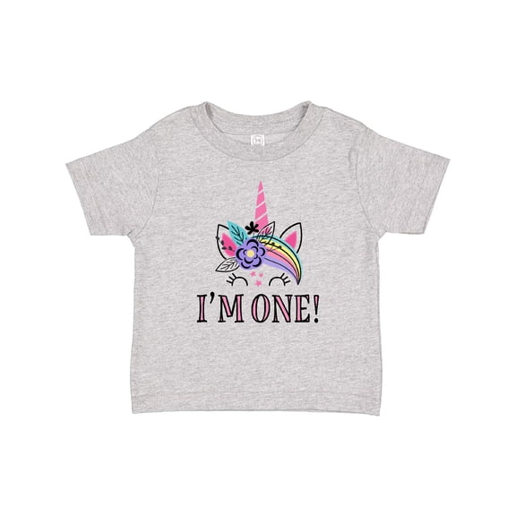 Inktastic First Birthday Unicorn for Girl Girls Baby T-Shirt