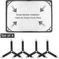thumbnail image 2 of Set Of 4 Bed Sheet Ties, Adjustable Elastic Triangles For Sheets, Mattress Covers, Sofa Cushion, 2 of 4