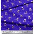 thumbnail image 2 of Soimoi Poly Georgette Fabric Dot,Leaves & Floral Artistic Decor Fabric Printed Yard 42 Inch Wide, 2 of 3
