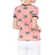 thumbnail image 3 of INSPIRE CHIC Camiseta de Ringer de Manga Corta con Estampado de Gatos de Mascota para Mujeres M Coral Rosa, 3 of 6
