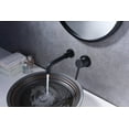 thumbnail image 5 of Sumerain Wall Mount Bathroom Sink Faucet Matte Black, Rough-in Valve Included, 5 of 7