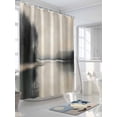 thumbnail image 3 of Black Beige Lake Shower Curtain Set ，Waterproof Fabric Shower Curtains Mysterious Abstract Aesthetics Vintage Shower Curtains for Bathroom,Bathroom Decor 36"x72", 3 of 6