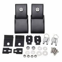 BLLBOO Hood Lock - Anti-Theft Metal Locking Hood Lock Catch Latches Kit with Keys Compatible with Wranglers JK 2007-2017