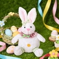 thumbnail image 7 of Uutvery Easter Bunny Plushy Toy, Cute Figurine for Holiday Parties, Personalized Decor Prop for Scenes, 7.48x4.72 inches, 7 of 7