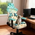 thumbnail image 3 of Xixirimido Gaming Chair Covers with Armrest Covers 4Pcs Stretch Game Computer Office Chair Slipcovers Rotating Armchair Protective Cover, Beach Sea Turtle Starfish, 3 of 8