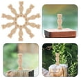 thumbnail image 6 of Toyandona Plain Khaki Wood Balusters for Home Elegant Roman Pillar Accessories, 6 of 8