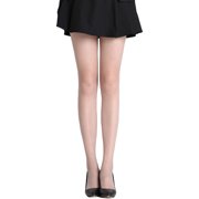 Allegra K Women's Elastic Waist Thin Reinforced Top Footed Pantyhose