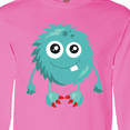 thumbnail image 4 of Inktastic Furry Monster, Blue Monster, Cute Monster, Silly Long Sleeve T-Shirt, 4 of 5