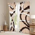 thumbnail image 3 of Homewish Abstract Stripes Black Out Curtains For Teens Boys Girls,Geometric Lines Curtains Pack of 2 (42x63 Each),Vintage Aesthetic Bedroom Curtains,Ultra Soft Home Decor, 3 of 6