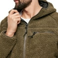 thumbnail image 4 of BRANDIT INDIVIDUAL WEAR Adult Male Hooded Fleece Full Zip Jacket, Color: Olive, Size: XXL, 4 of 7