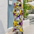 Pretty Pansies Long Dress african dresses for woman elegant guest