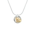thumbnail image 2 of Delight Jewelry Goldtone Large Godmother Heart with Crystal - Joy Ring Charm Necklace, 18", 2 of 4