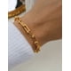 thumbnail image 4 of Pulsera de oro laminado en forma de U, 4 of 7