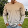 thumbnail image 5 of Zorvxlyn Long Sleeve Work Shirts for Men Gradient Crew Neck Tshirts for Men Soft Breathable Fall Big and Tall Sweatshirt for Men, 5 of 8