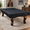 Big Lychee Grain Black-8 FT - (100"L × 56"W × 8"H), variant on Black 9 FT - (112"L × 62"W × 8"H) Heavy Duty Leatherette Billiard Table Cover
