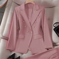 thumbnail image 7 of Admvng Women's Jacket Long Sleeve Pocket Slim Fit Business Blazer Office Work Suit Coat, 7 of 7