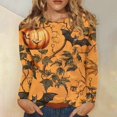 thumbnail image 2 of Suéter de manga larga con cuello redondo y estampado de Halloween informal a la moda para mujer, 2 of 5