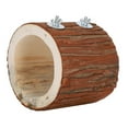 thumbnail image 1 of Bird Tree Hole Nest Small Pet Natural Wooden Toy Hideaway for Hamster Squirrel Parrot, 1 of 14