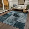thumbnail image 6 of Addison Rugs Chantille Indoor/Outdoor Transitional Geometric Teal Washable Rectangle Rug, 8' x 10', 6 of 6