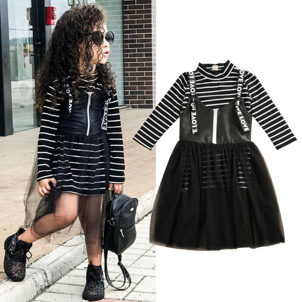 Hot Toddler Baby Girl Clothes Striped 