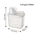 thumbnail image 2 of Airtight Food Storage Containers, Clear Pantry Organization with Measuring Lid for Kitchen Counter, 2 of 6