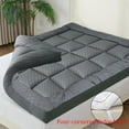 thumbnail image 5 of King Size Cooling Mattress Topper, 1000GSM Extra Thick & Plush Pillowtop, Down Alternative Filling, Deep Pocket Fit, Foldable Design for Soft Support, 5 of 17
